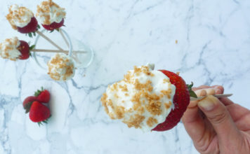 Lollipop de Strawberry Cheese Cake